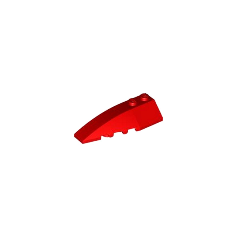 LEGO 6191993 LEFT SHELL 2X6 W/BOW/ANGLE - RED