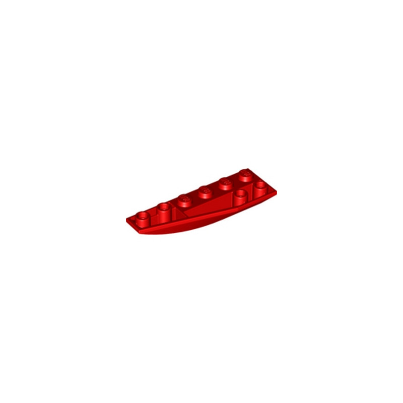 LEGO 4161278  LEFT SHELL 2X6W/BOW/ANGLE,INV - ROUGE