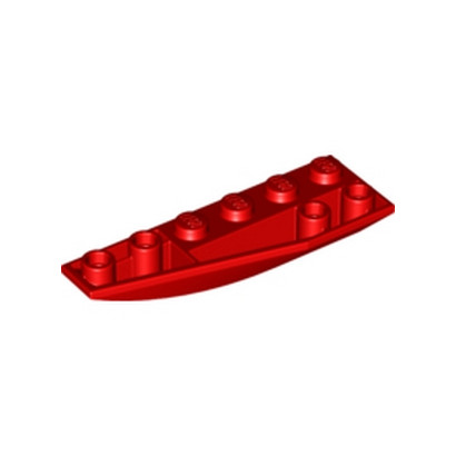 LEGO 4161278  LEFT SHELL 2X6W/BOW/ANGLE,INV - ROUGE