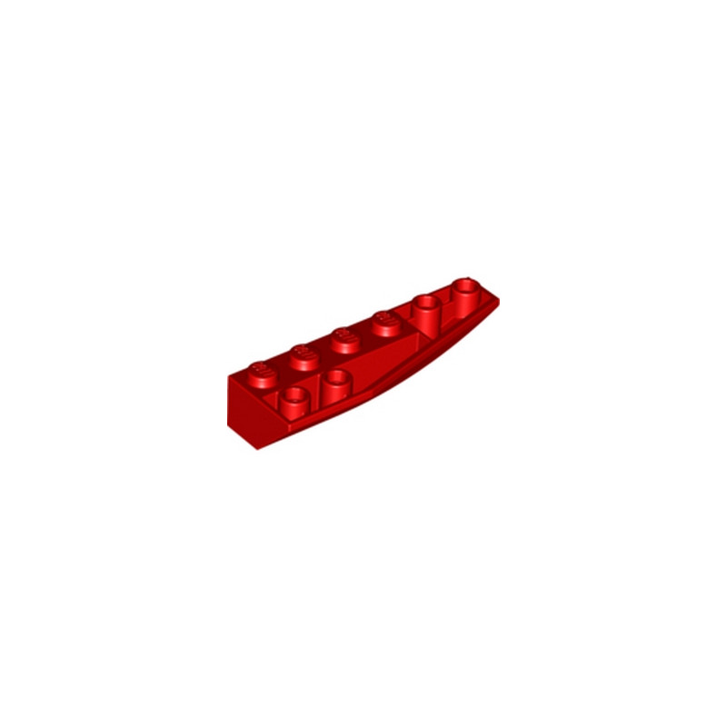 LEGO 4161263  RIGHT SHELL 2X6W/BOW/ANGLE,INV - ROUGE