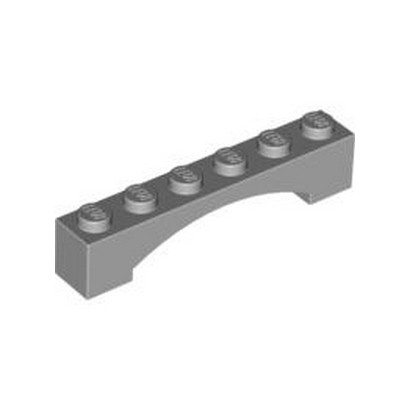 LEGO 4618874 BRICK 1X6 W/INSIDE BOW - MEDIUM STONE GREY