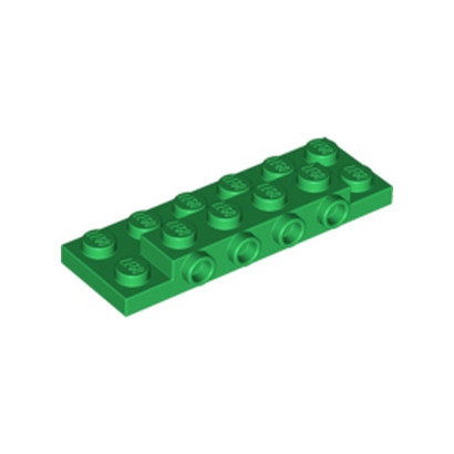 LEGO 6000070 PLATE 2X6X2/3 W 4 HOR. KNOB - DARK GREEN