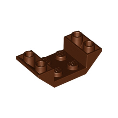 LEGO 6039192  ROOF TILE 2X4 INV. - REDDISH BROWN