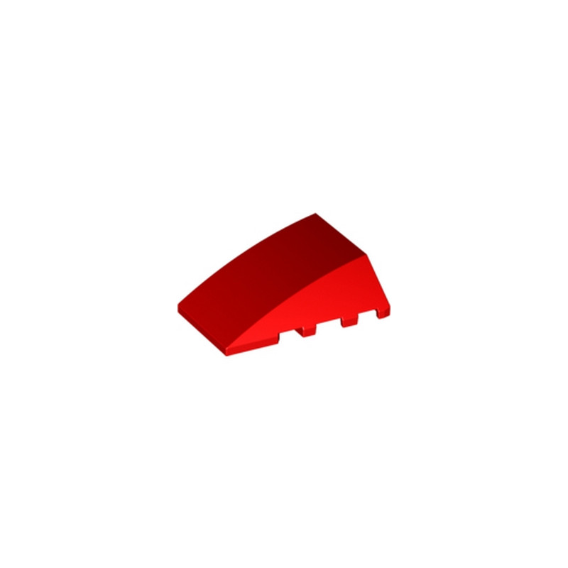 LEGO 6074878 BRIQUE 4X4 W. BOW/ANGLE - ROUGE