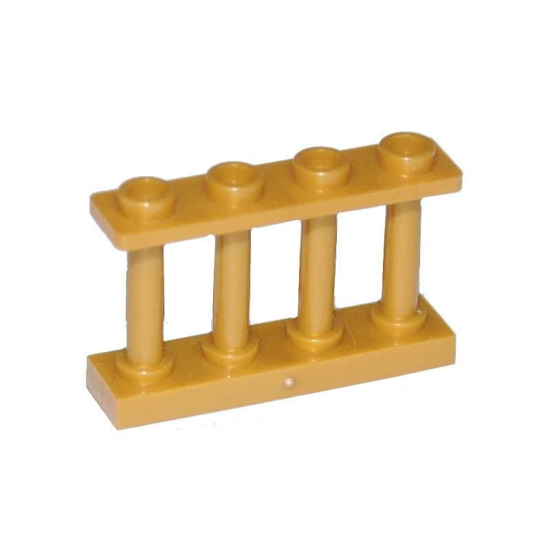 LEGO 6060803 CLOTURE / BARRIERE 1x4x2 - WARM GOLD