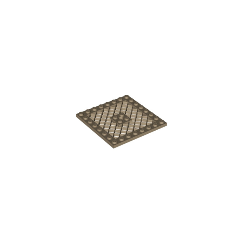 LEGO 6141887 GRILLE 8X8 - SAND YELLOW