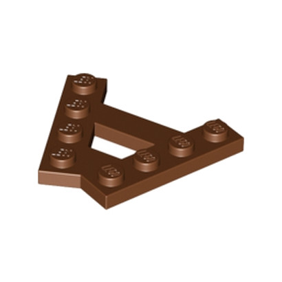 LEGO 6084573 - PLATE (A) 4M 45° - REDDISH BROWN