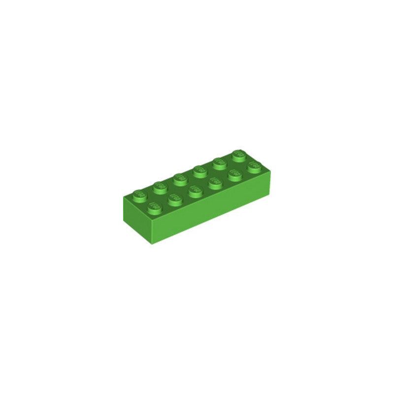 LEGO 6102903 - BRIQUE 2X6 - BRIGHT GREEN