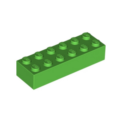 LEGO 6102903 - BRIQUE 2X6 - BRIGHT GREEN