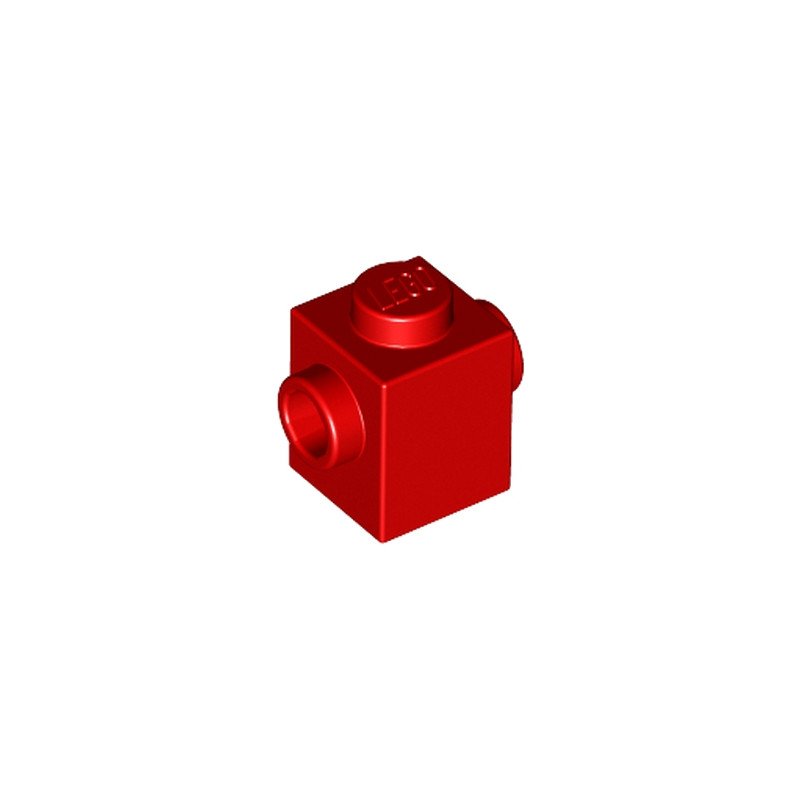 LEGO 6030266 BRIQUE 1X1 W. 2 KNOBS - ROUGE