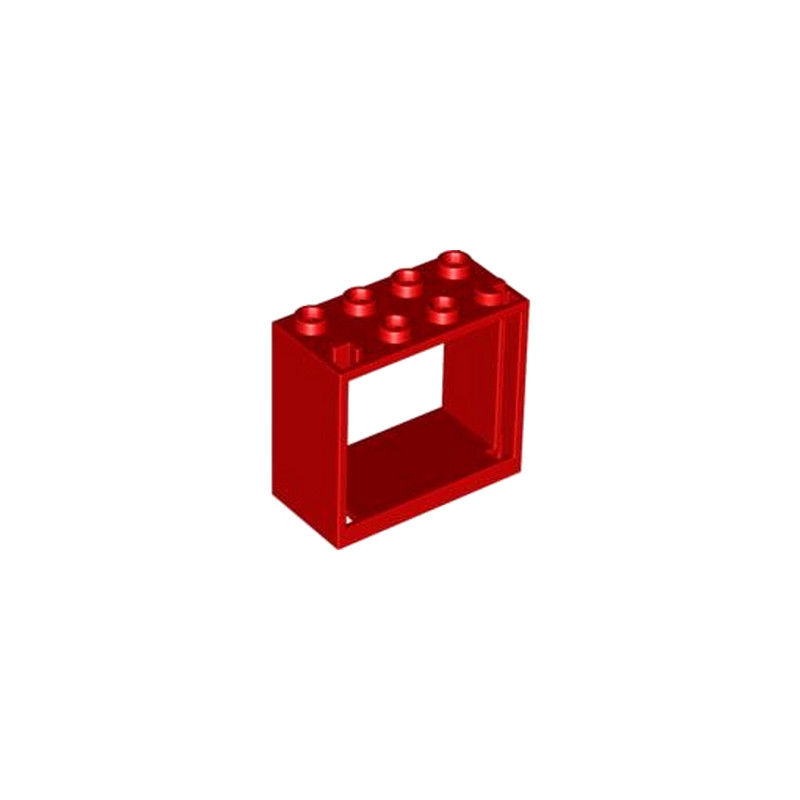 LEGO 4528164 FENETRE 2X4X3 - ROUGE