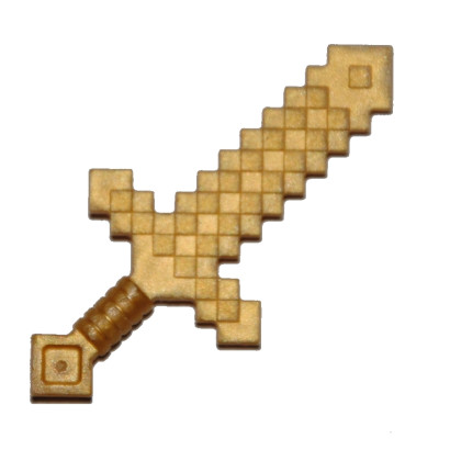 LEGO 6093621 WEAPON MINECRAFT SWORD - WARM GOLD