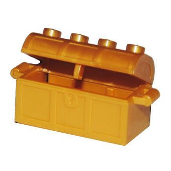 LEGO 6278470/6278473 TRUNK / CHEST 2X4 - WARM GOLD