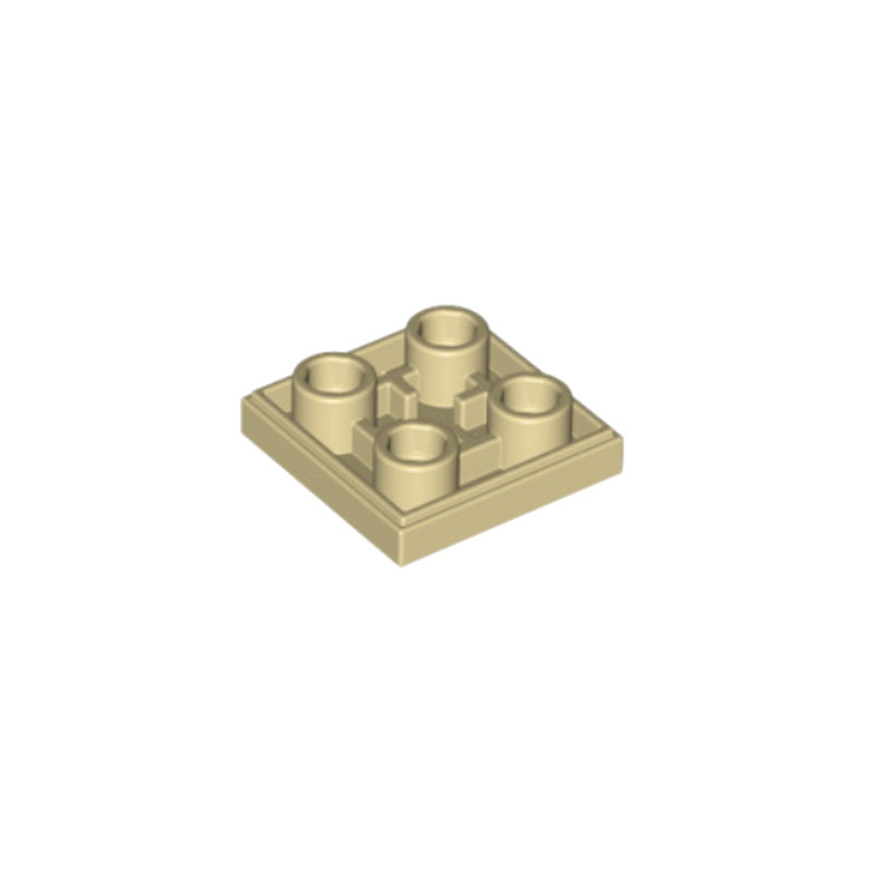 LEGO 6013081 PLATE LISSE 2x2 INVERSE - BEIGE