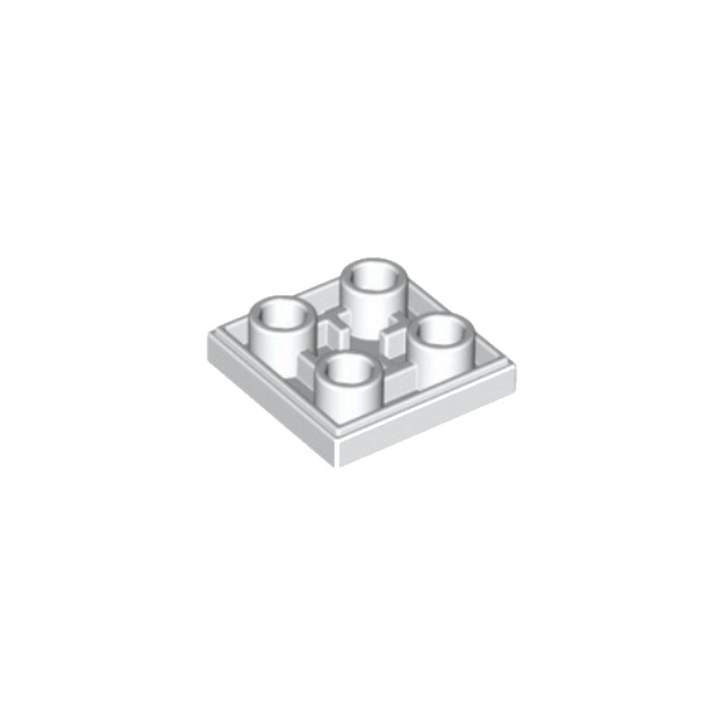 LEGO 6013866 PLATE LISSE 2x2 INVERSE - BLANC