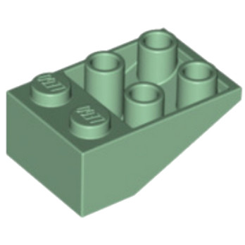 LEGO 6142697 ROOF TILE 2X3/25° INV. - SAND GREEN