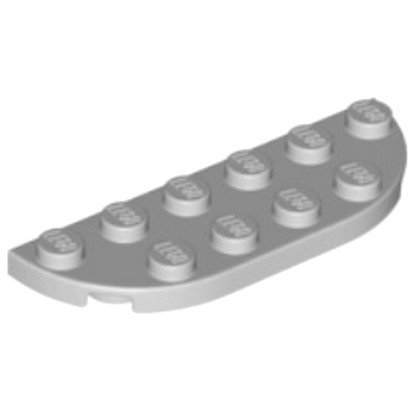 LEGO 6105964 1/2 ROND 2X6 - MEDIUM STONE GREY