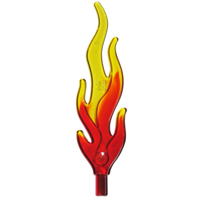 LEGO 3 flammes de feu feu flammes orange rouge accessoires zb racer voiture de course Neuf