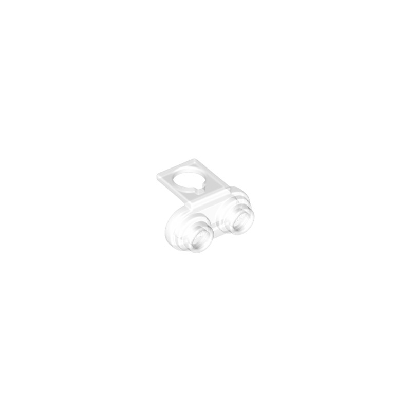 LEGO 6100958 BACK PLATE W.2 KNOBS FOR TEXTILE  - TRANSPARENT