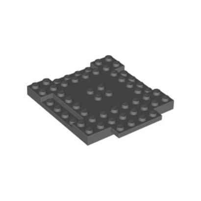 LEGO 6063310 PLAQUE 8X8X6 - DARK STONE GREY