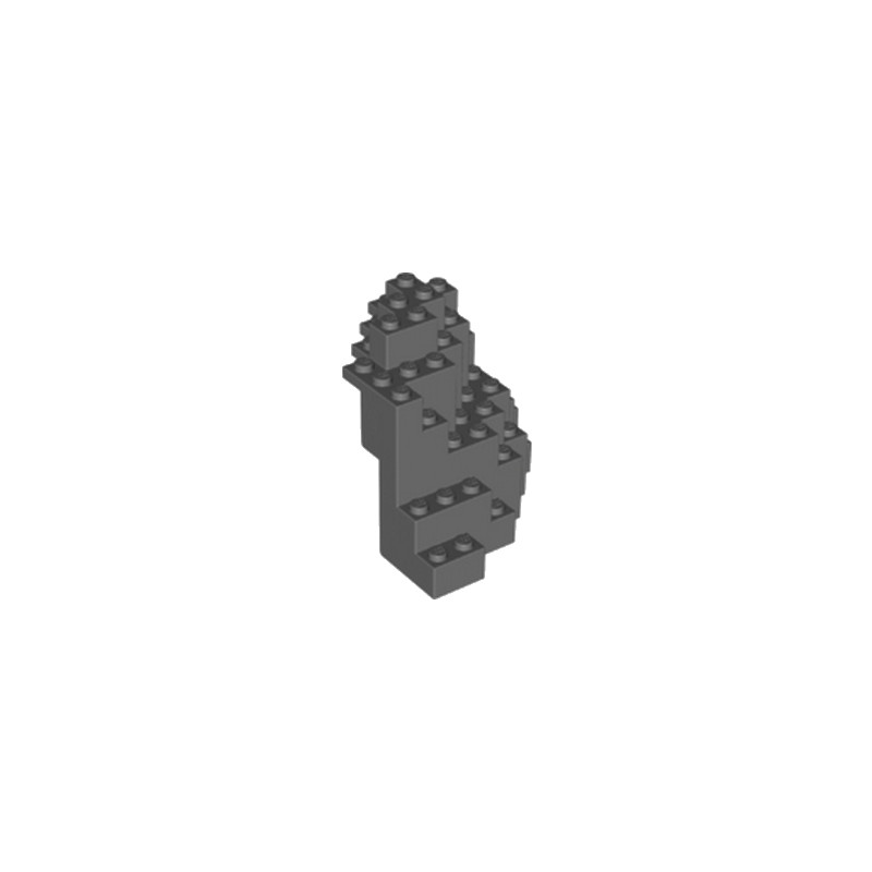 LEGO 6138752 ROHER MONTAGNE 8X8X6  - DARK STONE GREY