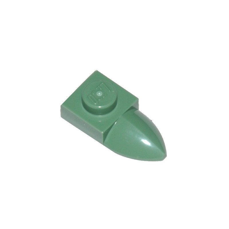 LEGO 6186079 PLATE 1X1 W/TOOTH - SAND GREEN