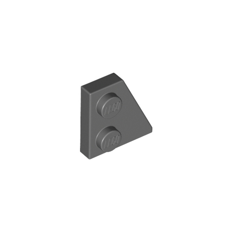 LEGO 6143417 - Plate 2x2 27DEG Droite - Dark Stone Grey
