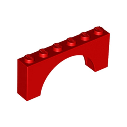 LEGO 6106184 ARCHE 1X6X2 - ROUGE