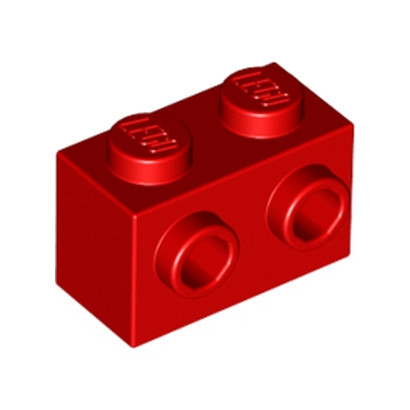 LEGO 6019155 BRIQUE 1X2 W. 2 KNOBS - ROUGE