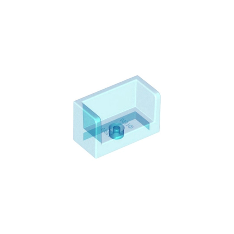 LEGO 6138481 - Cloisons 1X2X1- Bleu Transparent