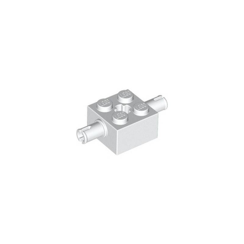 LEGO 6035762 - BEARING ELEMENT 2X2 W.D. SNAP - BLANC