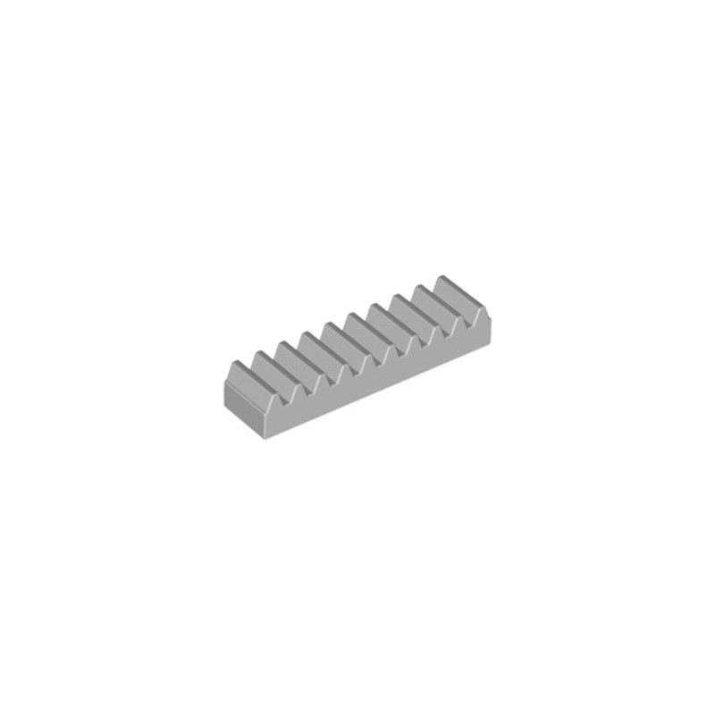 LEGO 6457283 TOOTHED BAR M1, Z10 - MEDIUM STONE GREY