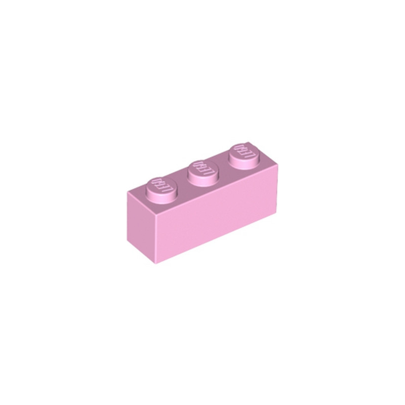 LEGO 6052345 BRIQUE 1X3 - ROSE CLAIR