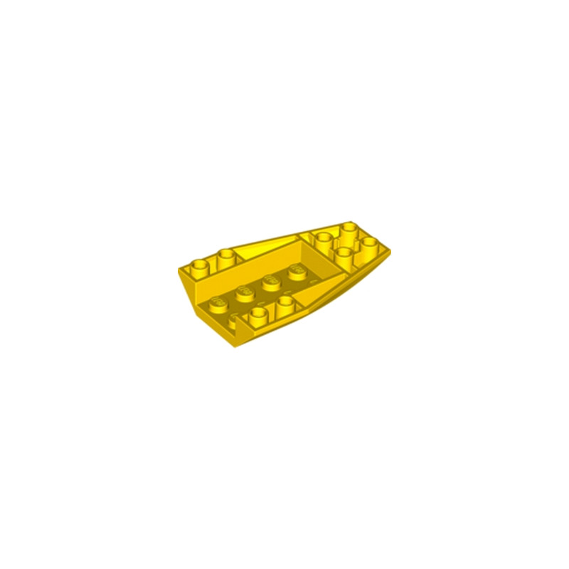 LEGO 6078439 BRICK 4 X 6 W/BOW, INVERTED - JAUNE