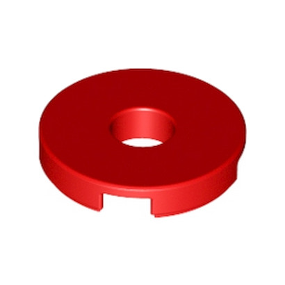 LEGO 6102138 PLATE LISSE 2X2 + TROU - ROUGE