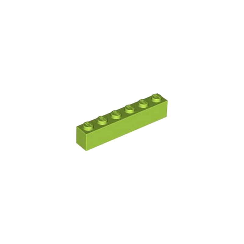 LEGO 4122450 BRIQUE 1X6 - BRIGHT YELLOWISH GREEN