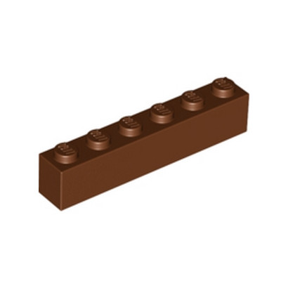 LEGO 4211193 BRICK 1X6 - REDDISH BROWN