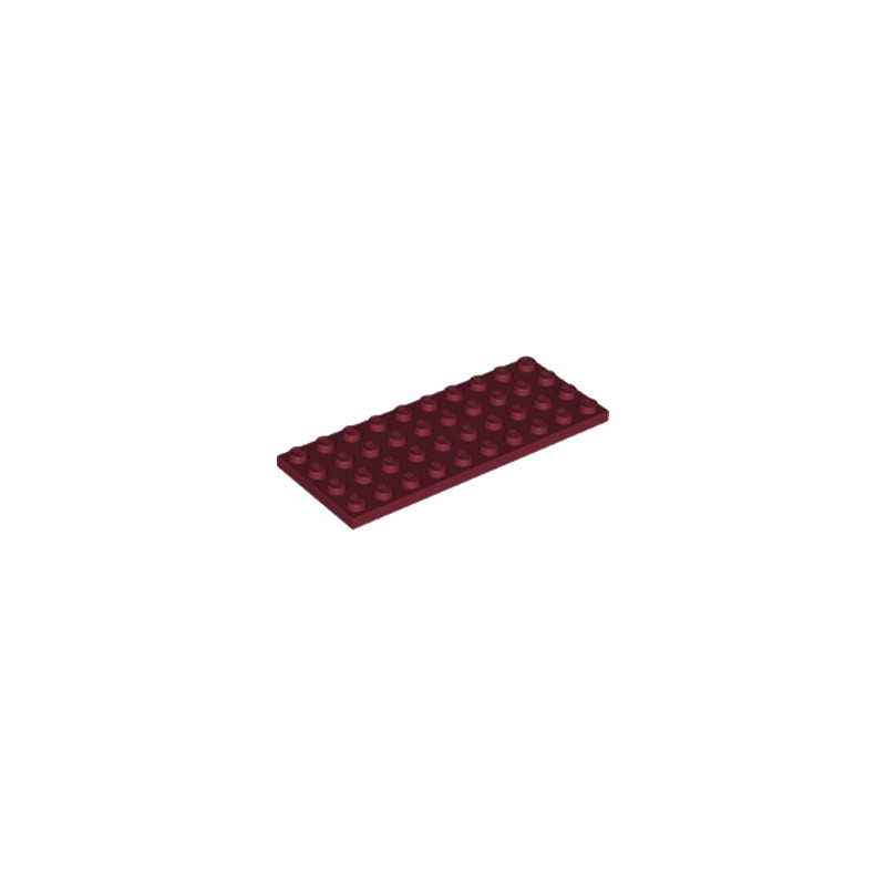 LEGO 6186106 - PLATE 4X10 - NEW DARK RED
