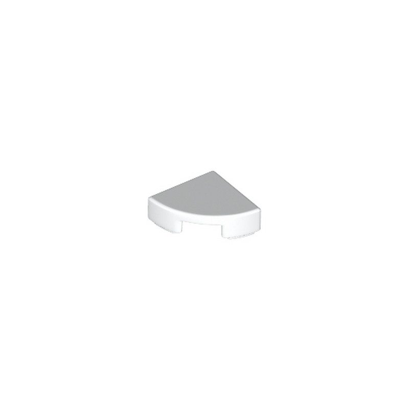 LEGO 6172366 - Plate Lisse 1/4 Rond 1X1 - Blanc