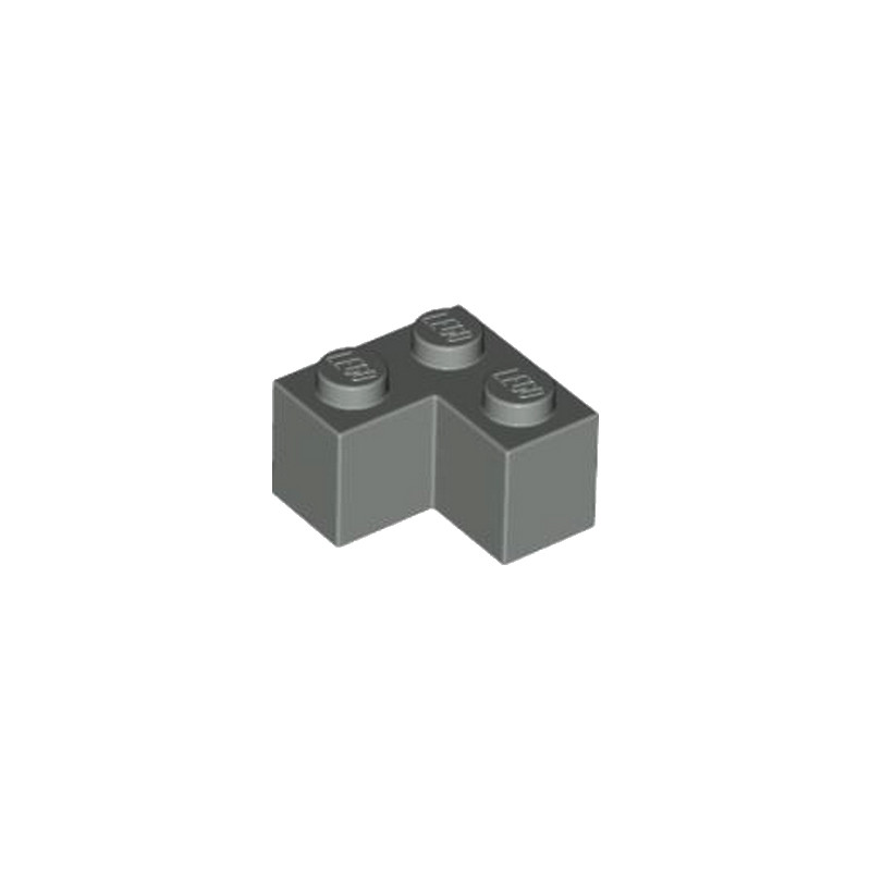 LEGO 4211109 BRIQUE D'ANGLE 1X2X2 - DARK STONE GREY