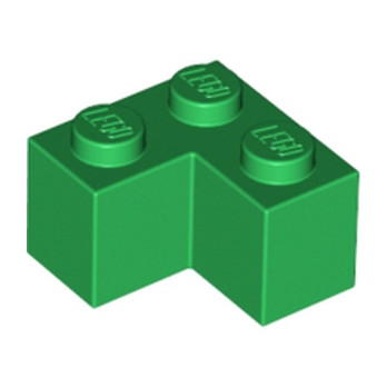 LEGO 4125281 BRICK CORNER 1X2X2 - DARK GREEN
