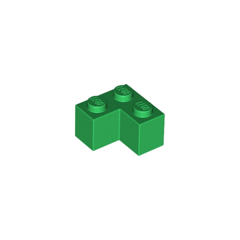 LEGO 4125281 BRIQUE D'ANGLE 1X2X2 - DARK GREEN