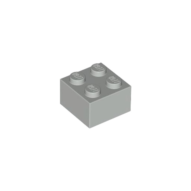 LEGO 4211387 BRIQUE 2X2 - MEDIUM STONE GREY