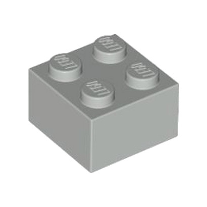 LEGO 4211387 BRIQUE 2X2 - MEDIUM STONE GREY