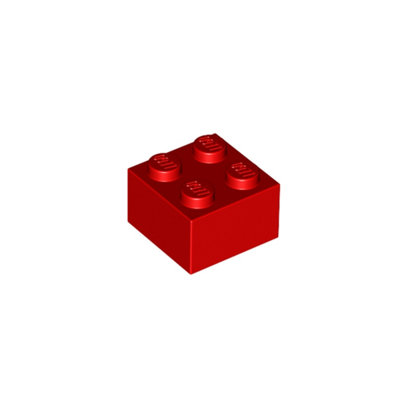 LEGO 4103590 BRIQUE 2X2 - ROUGE