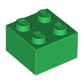 LEGO 300328 BRICK 2X2 - DARK GREEN