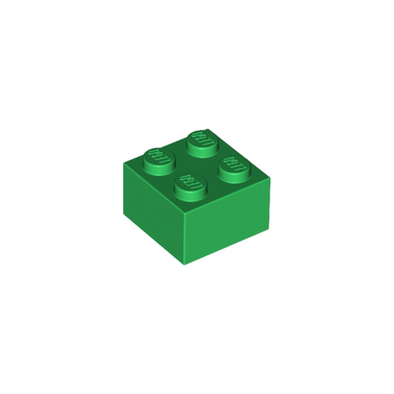 LEGO 300328 BRIQUE 2X2 - DARK GREEN