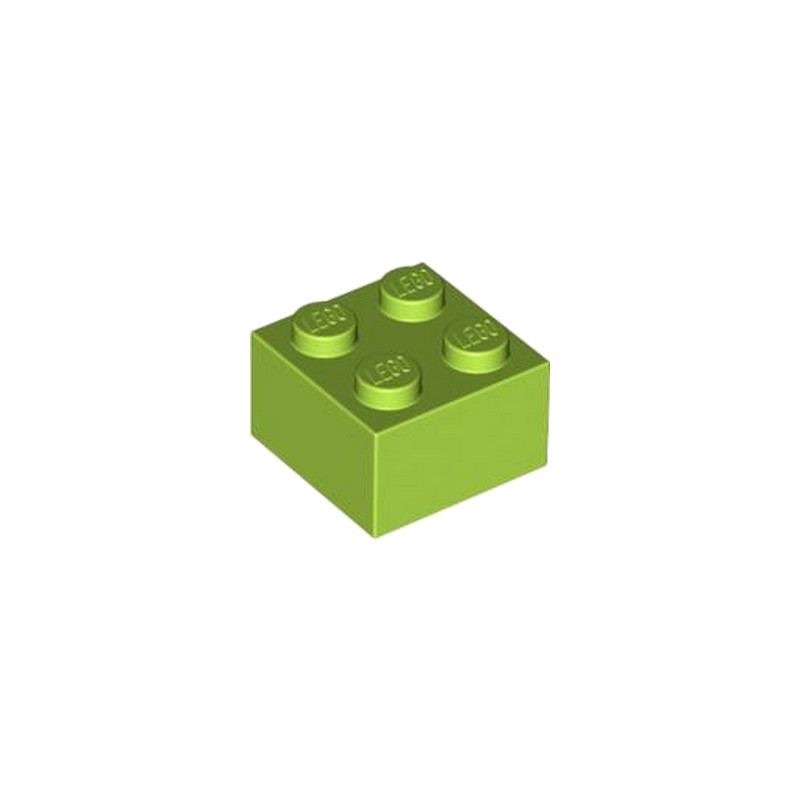 LEGO 4220632 BRICK 2X2 - BRIGHT YELLOWISH GREEN
