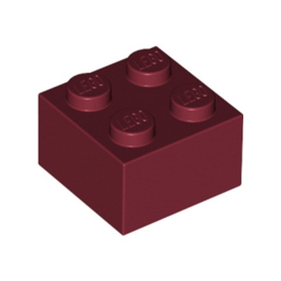 LEGO 4539104 BRICK 2X2 - NEW DARK RED