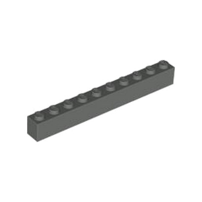 LEGO 4211107 BRICK 1X10 - DARK STONE GREY